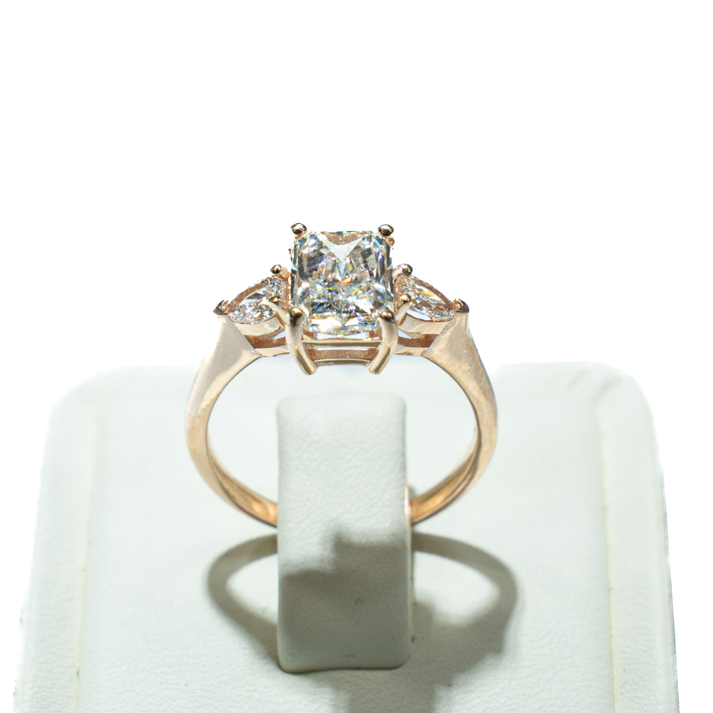 Custom 2ct Lab Diamond VVS2 D Color (Certified) 14k Gold